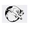Azeeda 'Sleeping Cat' Temporary Tattoo - Water Resistant, Skin-Safe, Non-Toxic Transfer (TO00022755) view 1