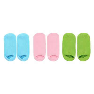 FOMIYES 3pairs Moisturizing Foot Socks Care Products for Soft Smooth Skin for Dry Feet Treatment Use Colors