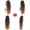 Ombre 1B/27 Hair Extensions Ponytail - for black women Long Wavy Drawstring Ponytail Extainson Clip in Ponytail Extensions Blonde real natural hair fake weave ponytails (1B/27 6 OZ) view 2