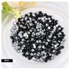Onwon 288 Pcs Crystal Flat Back Brilliant Round Rhinestones Glass Stones Glitter Gems Faux Diamond for Craft,Nail Art,Shoes,DIY Decorations (SS30 / 6.35mm, Black) view 2