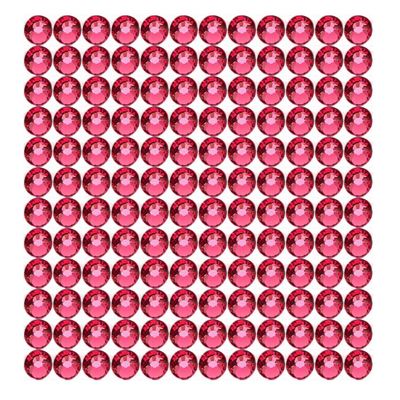 Onwon 288 Pcs Crystal Flat Back Brilliant Round Rhinestones Glass Stones Glitter Gems Faux Diamond for Craft,Nail Art,Shoes,DIY Decorations (SS30 / 6.35mm, Rose)