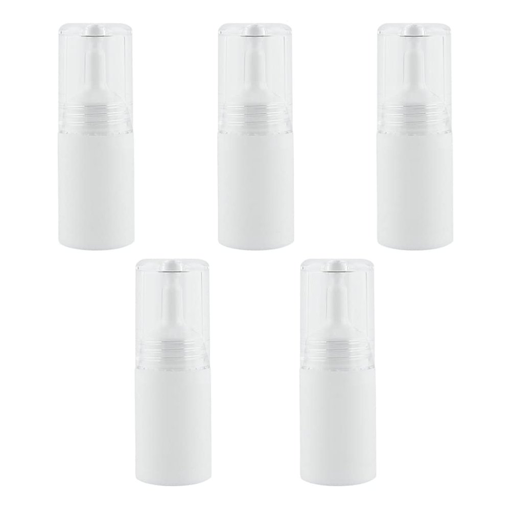 SOLUSTRE Empty Travel Size Bottles Plastic Dropper Bottles 5 Pack Leakproof Liquid Containers