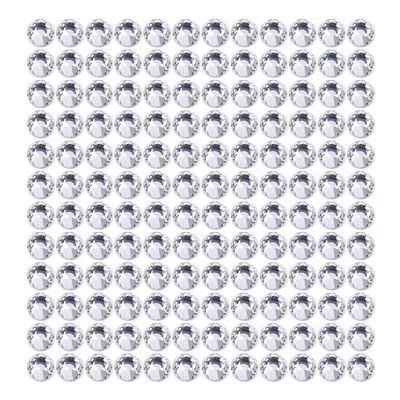 Onwon 288 Pcs Crystal Flat Back Brilliant Round Rhinestones Glass Stones Glitter Gems Faux Diamond for Craft,Nail Art,Shoes,DIY Decorations (SS30 / 6.35mm, Clear)