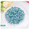 Onwon 144 Pcs Crystal Flat Back Brilliant Round Rhinestones Glass Stones Glitter Gems Faux Diamond for Craft,Nail Art,Shoes,DIY Decorations (SS40 / 8mm, Lake Blue) view 2