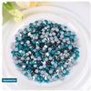 Onwon 144 Pcs Crystal Flat Back Brilliant Round Rhinestones Glass Stones Glitter Gems Faux Diamond for Craft,Nail Art,Shoes,DIY Decorations (SS40 / 8mm, Aquamarine) view 2