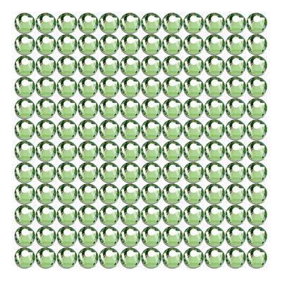 Onwon 288 Pcs Crystal Flat Back Brilliant Round Rhinestones Glass Stones Glitter Gems Faux Diamond for Craft,Nail Art,Shoes,DIY Decorations (SS30 / 6.35mm, Light Green)