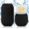 Ice Roller for Face and Eye, Upgraded Ice Face Roller Facial Beauty Ice Roller Skin Care Tools, Ice Facial Roller Gua Sha Face Massage, Silicone Ice Mould for Face Beauty Remove Fine Lines (Black) view 1