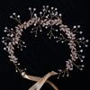 CROWN GUIDE Rhinestones Headband 20s Bridal Headpiece 1920s Flapper Accessories for Women Wedding Brides Gold view 4