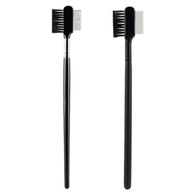 Beaupretty 2pcs Portable Eyebrow and Eyelash Shaping Tools Dual- Beauty Comb for Neat Grooming and Lightweight Eyebrow Brush and Eyelash Comb for Daily Makeup Use