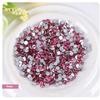 Onwon 288 Pcs Crystal Flat Back Brilliant Round Rhinestones Glass Stones Glitter Gems Faux Diamond for Craft,Nail Art,Shoes,DIY Decorations (SS34 / 7mm, Rose) view 2
