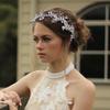 CROWN GUIDE Rhinestones Headband 20s Bridal Headpiece 1920s Flapper Accessories for Women Wedding Brides Silver view 3