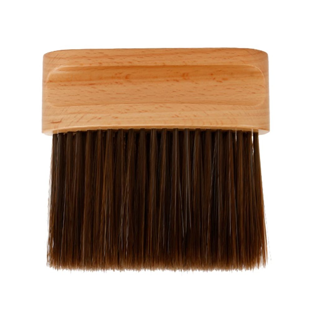 Beaupretty Hair Salon Neck Cleaning Brush Wooden Handle Broken Hair Removal Tool for Barbers and Personal Use High Density Hairdressing Cleaning Brush for Quick