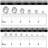 Onwon 288 Pcs Crystal Flat Back Brilliant Round Rhinestones Glass Stones Glitter Gems Faux Diamond for Craft,Nail Art,Shoes,DIY Decorations (SS30 / 6.35mm, Gold Yellow) view 3
