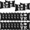 18 Pieces Volleyball Pouch Love Makeup Bag Organizer Travel Women Volleyball Gifts Small Zipper Volleyball Bags Canvas Toiletry Volleyball Team Bag Cute Storage Cosmetic Pencil Case for Players view 1