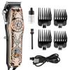 Professional Hair Clippers for Men, Electric Hair Clipper Hair Trimmer For Men Rechargeable Electric Shaver Beard Barber Hair Cutting Machine For Men Hair Cut (Color : Bronze) view 1
