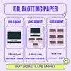 [400 Counts + Mirror Case] Natural Bamboo Charcoall Oil Blotting Sheets for Face with Mirror Compact and Refills view 2