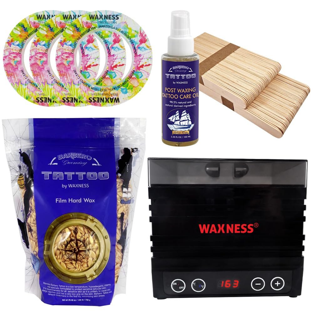 Waxness Premium Gold Stripless Waxing Kit with 1.65 lb 0.74 kg Wax Bag