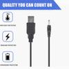 CJP-Geek USB DC Charging Cable Cord Replacement for Wahl 9916-4301 Beard Stubble Rechargeable Trimmer view 3