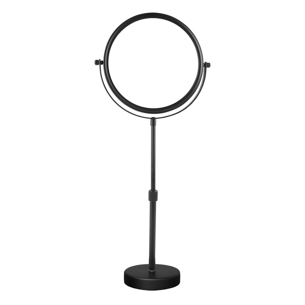 Nicesail Higher Taller Tabletop Makeup Mirror of 8 Inch, 5X Magnified Makeup Mirror Countertop Standing, Height Adjustable, Double Sided Mirror in Matte Black (8 Inch, 5X)