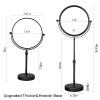 Nicesail Higher Taller Tabletop Makeup Mirror of 8 Inch, 5X Magnified Makeup Mirror Countertop Standing, Height Adjustable, Double Sided Mirror in Matte Black (8 Inch, 5X) view 3