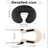 EBANKU Universal Adjustable Face Cradle Massage Table Bed Face Cradle Pillow Cushion Set, Aluminum Massage Faces Cradles with Pillow Cushion Spa Massages Table Pad & Faces Cradles Set view 2