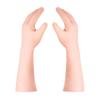 Beaupretty 1 Pair Long Moisturizing Gloves Dry Hand Cover Hand Spa Mitten for Softening Dry Cracked Hand Skin Beige view 3