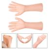 Beaupretty 1 Pair Long Moisturizing Gloves Dry Hand Cover Hand Spa Mitten for Softening Dry Cracked Hand Skin Beige view 4