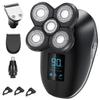 Electric Razor for Men, 5in1 digital display wet dry electric shaver men bald shaving machine beard hair trimmer body facial electric razor rechargeable (Color : Silver) view 1