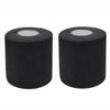 ericotry 2 Rolls Black Disposable Barber Neck Paper Strips Professional Hairdressing Stretchy Wrap Barber Accessories for Salon Hair Cutting Shaving Styling view 1