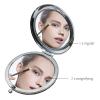 CREATCABIN Goddaughter Compact Mirror from Godmother Stainless Steel Love Encourage Personalized Mini Makeup Pocket Travel Engraved Mirrors Silver for Graduation Birthday Wedding New Year Gifts view 4