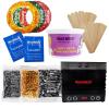 Waxness Natural and Rosin Free Assortment Hard Wax Kit with Black W-CUBE Warmer view 1