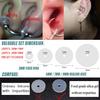 BodyAce 100pcs Clear Silicone Earrings Backs, Clear Piercing Disc for Piercing Bump, Plastic Disc Pads Stabilize Earlobe Support Patches (Disc Diameter: 3,5mm) view 2