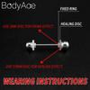 BodyAce 100pcs Clear Silicone Earrings Backs, Clear Piercing Disc for Piercing Bump, Plastic Disc Pads Stabilize Earlobe Support Patches (Disc Diameter: 3,5mm) view 3