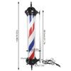 DNYSYSJ 40" Barber Pole Light,Red White Blue Rotating Hair Salon Open Sign, Wall Mount, Save Energy w/59.05in Cord Length view 2
