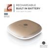 Mavoro LED Lighted Travel Makeup Mirror | 1x/10x Magnification | Rechargeable USB-C | Pocket & Purse Portable Lighted Travel Makeup Compact Mirror, Touch Sensor (Champagne Gold) view 3