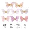 8pcs Butterfly Nail Charms Rhinestone Butterfly Nails 3D Art for Jewelry Craft Making Accessories view 4