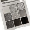 Go Ho Black Grey Silver Smoky Eyeshadow Palette,9 Colors Matte&Shimmer Eye Makeup Palette,Goth Eye Shadow Pallets for Women,Waterproof Cool Eye Shadow Palette Makeup with Prism Mirror view 1