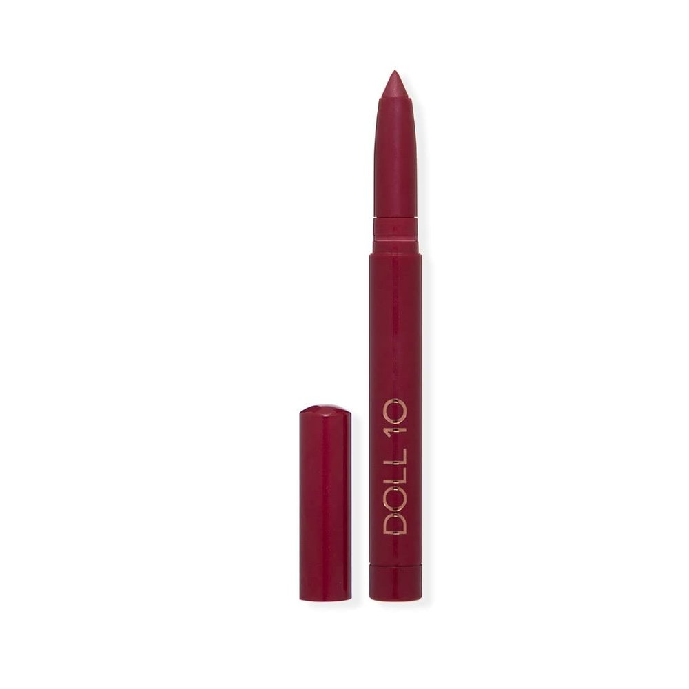 Doll 10 Doll Pro Infinite Wear Lip Serum  Hydrating Longwear Smudge-proof Glossy Tinted Lip Makeup Pencil (Date Night)