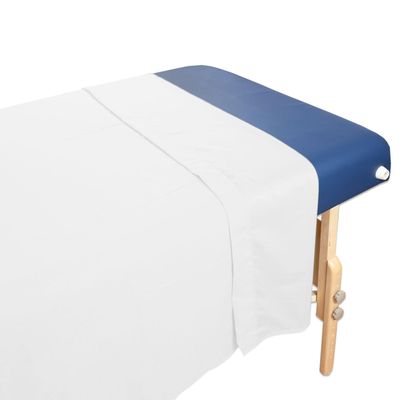 10 Pack - Tranquility Microfiber Massage Table Flat Sheets by Body Linen - Lightweight, Durable Microfiber Flat Sheets For Massage Table & Spa. Wrinkle Free, Stain-Resistant, Soft & No Pilling- White