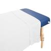 10 Pack - Tranquility Microfiber Massage Table Flat Sheets by Body Linen - Lightweight, Durable Microfiber Flat Sheets For Massage Table & Spa. Wrinkle Free, Stain-Resistant, Soft & No Pilling- White view 1