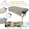 10 Pack - Tranquility Microfiber Massage Table Flat Sheets by Body Linen - Lightweight, Durable Microfiber Flat Sheets For Massage Table & Spa. Wrinkle Free, Stain-Resistant, Soft & No Pilling- White view 4