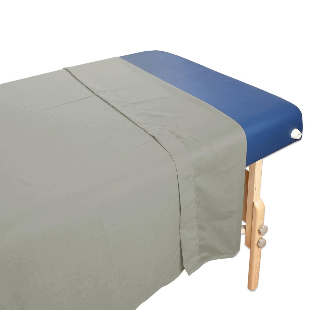 10 Pack - Tranquility Microfiber Massage Table Flat Sheet by Body Linen- Lightweight, Durable Microfiber Flat Sheets for Massage Table & Spa. Wrinkle Free, Stain-Resistant, Soft & No Pilling- Mirage