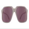 Spy Optic Hot Spot, Rectangular Aviator Sunglasses, Color and Contrast Enhancing Lenses, Matte Misty Gray - Merlot Lenses view 2
