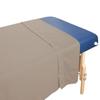 10 Pack - Tranquility Microfiber Massage Table Flat Sheet by Body Linen- Lightweight, Durable Microfiber Flat Sheets For Massage Table & Spa. Wrinkle Free, Stain-Resistant, Soft & No Pilling- Walnut view 1