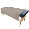 10 Pack - Tranquility Microfiber Massage Table Flat Sheet by Body Linen- Lightweight, Durable Microfiber Flat Sheets For Massage Table & Spa. Wrinkle Free, Stain-Resistant, Soft & No Pilling- Walnut view 2