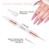 Nail Brushes for Nail Art, Eptbsdu 6PC Nail Art Brushes Double Ended Nail Art Design Dotting Pens, Striping Nail Brushes for Long Lines, Nail Drawing Pen for Salon at Home DIY Manicure view 4