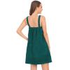 ANUFER Womens Adjustable Bath Towel Wraps with Headband for Gym Shower Spa & Beach Cover Ups Dark Green S view 4