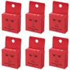 XIAOYU 10M Pre-Inked Mapping String for Eyebrow Measuring, Brow Mapping Thread for Eyebrow Makeup, 6 Pack, Red Ink view 1