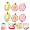 6pcs Fruit Body Wash Baby Shower Sponge Infant Bath Sponge Fruit Shaped Bath Sponge Baby Washing Sponge Baby Bath Sponge Fruit-Shaped Bath Sponge Cartoon Bath Towel view 2