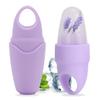 2 Pack Ice Roller for Face and Eye, Ice Face Roller Facial Beauty Ice Roller Skin Care Tools, Ice Facial Roller Gua Sha Face Massage, Silicone Ice Mould for Face Beauty Remove Fine Lines (Purple) view 3